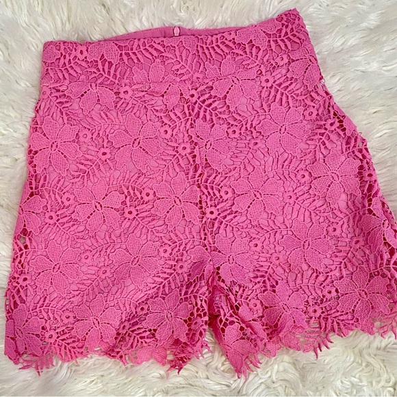 Beulah Pants - BRAND NEW NO TAGS Beulah Style Women’s Pink Floral Lace High Waist Shorts Sz S